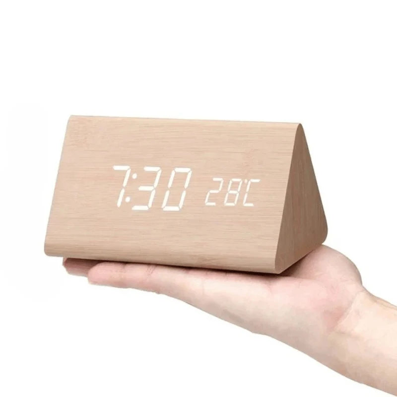 Woodsense | LED Wooden Voice-Controlled Clock 13