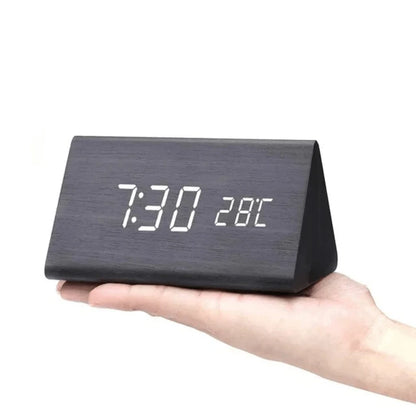 Woodsense | LED Wooden Voice-Controlled Clock 14