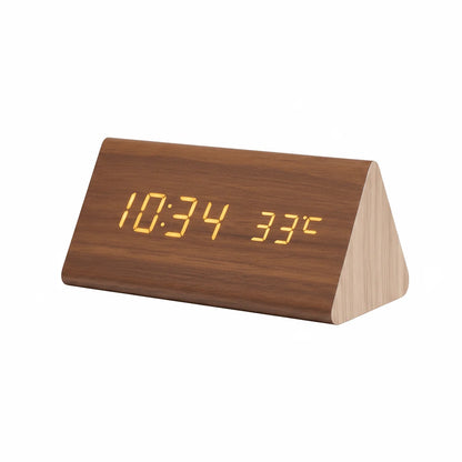 Woodsense | LED Wooden Voice-Controlled Clock 7