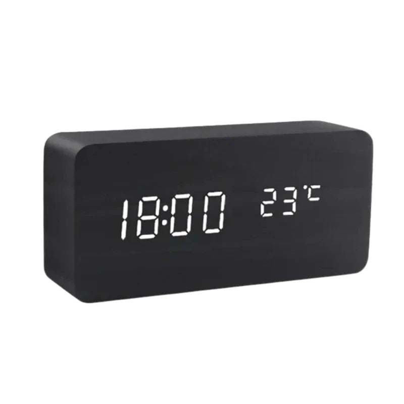 Woodsense | LED Wooden Voice-Controlled Clock 8
