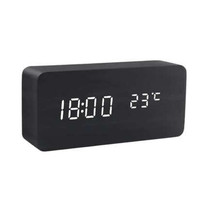 Woodsense | LED Wooden Voice-Controlled Clock 8